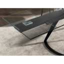 MARTINI prémium bővíthető üveg étkezőasztal - 180-270cm