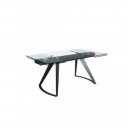 MARTINI prémium bővíthető üveg étkezőasztal - 180-270cm