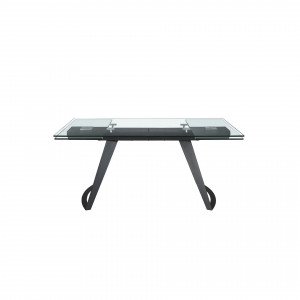 MARTINI prémium bővíthető üveg étkezőasztal - 180-270cm