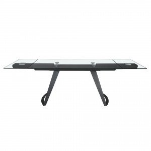 MARTINI prémium bővíthető üveg étkezőasztal - 180-270cm
