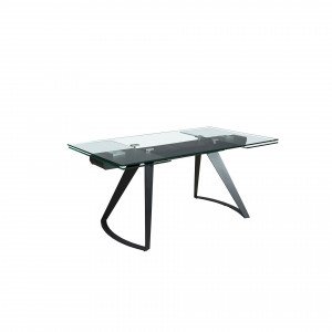 MARTINI prémium bővíthető üveg étkezőasztal - 180-270cm