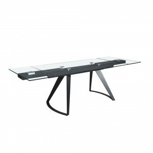 MARTINI prémium bővíthető üveg étkezőasztal - 180-270cm
