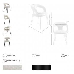 MELONI prémium étkezőszék