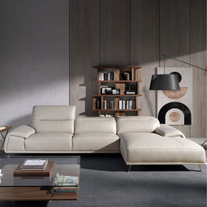 MURILLO prémium bőr sarokkanapé - jobbos kivitel