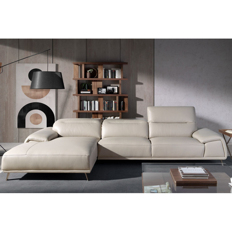 MURILLO prémium bőr sarokkanapé - balos kivitel
