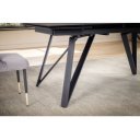 MONET design  kerámia bővíthető étkezőasztal -180-260cm - fekete