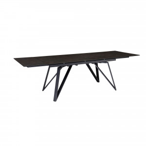 MONET design  kerámia bővíthető étkezőasztal -180-260cm - fekete