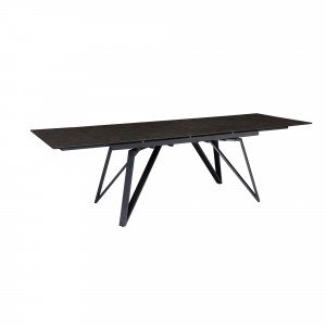 MONET design  kerámia bővíthető étkezőasztal -180-260cm - fekete