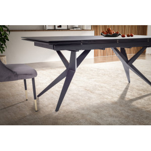 RENOIR design  kerámia bővíthető étkezőasztal -180-260cm - fekete