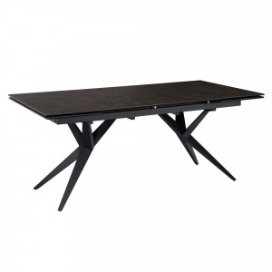 RENOIR design  kerámia bővíthető étkezőasztal -180-260cm - fekete