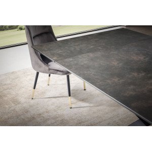 RENOIR design  kerámia bővíthető étkezőasztal -180-260cm - fekete