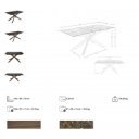 PALAEZ prémium bővíthető kerámia étkezőasztal - 160-200cm