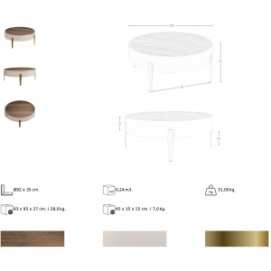 CASAVELLA prémium dió dohányzóasztal