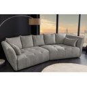 ROYAL design bouclé kanapé - 295cm - szürke