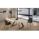 BARREL bővíthető kerámia étkezőasztal - 180-240cm - homok