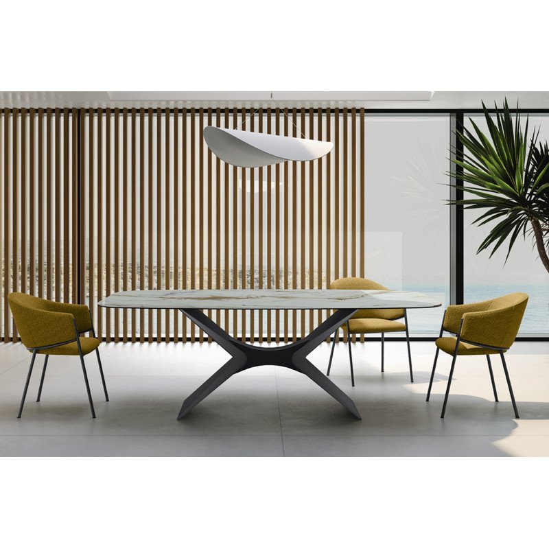 DOLOMITE kerámia étkezőasztal - 220cm - calacatta