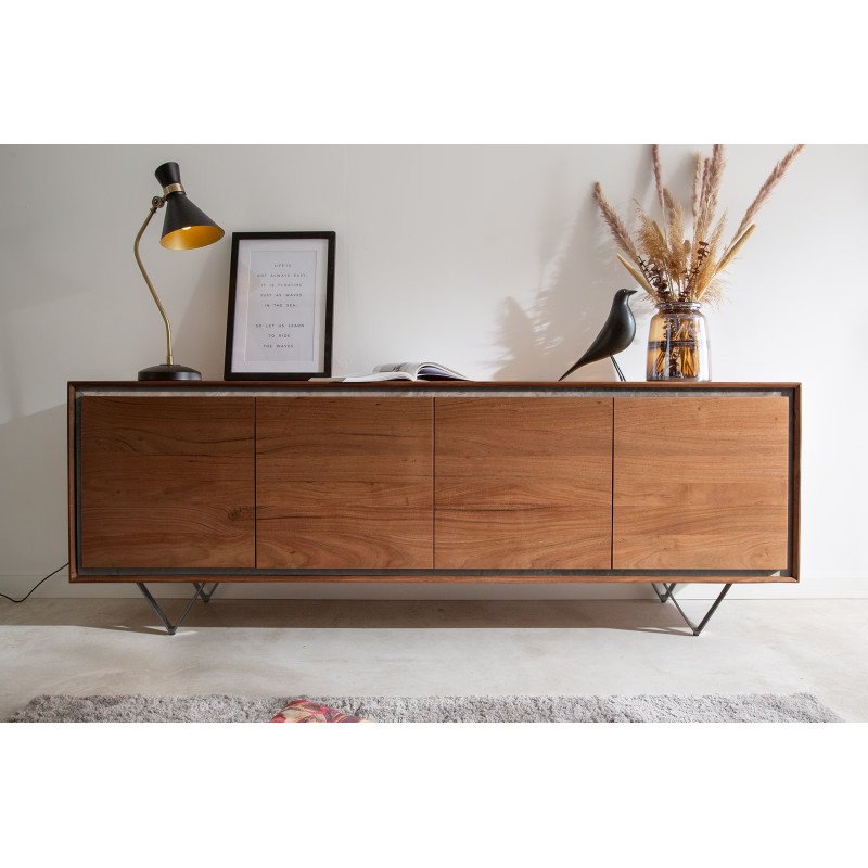 STONEGRACE tömör akác komód - 200cm