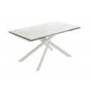 ATTRAVERSO bővíthető kerámia étkezőasztal - 160-240cm - világos márvány