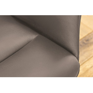PAPILLON-II design forgatható szék - valódi bőr - beige