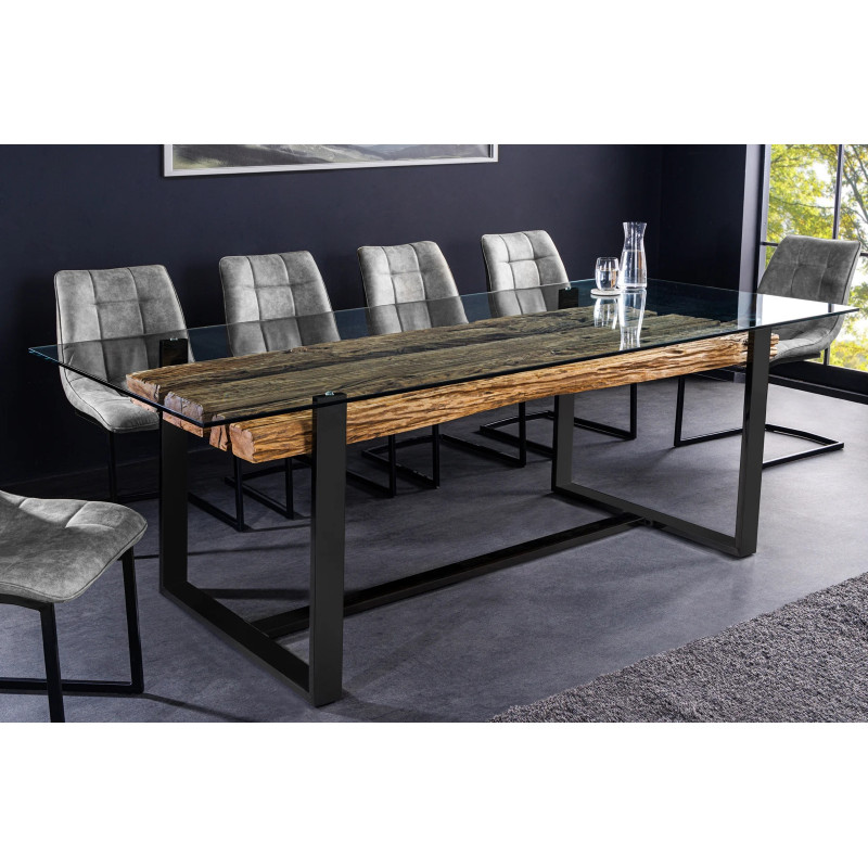 BARRACUDA-II design teakfa étkezőasztal - 220cm