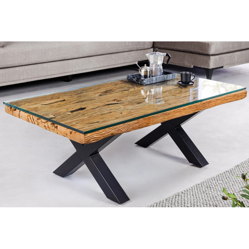 BARRACUDA - X design dohányzóasztal 110cm