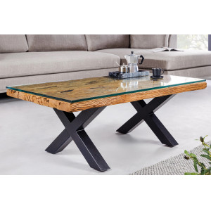 BARRACUDA - X design dohányzóasztal 110cm