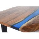 COAST tömör akác/epoxy étkezőasztal - 160cm