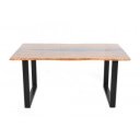 COAST tömör akác/epoxy étkezőasztal - 160cm