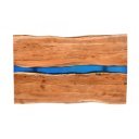 COAST tömör akác/epoxy étkezőasztal - 160cm