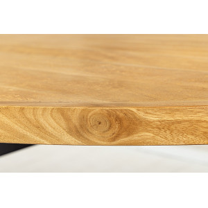 GALAXY OVAL tömör mangófa étkezőasztal - 240cm