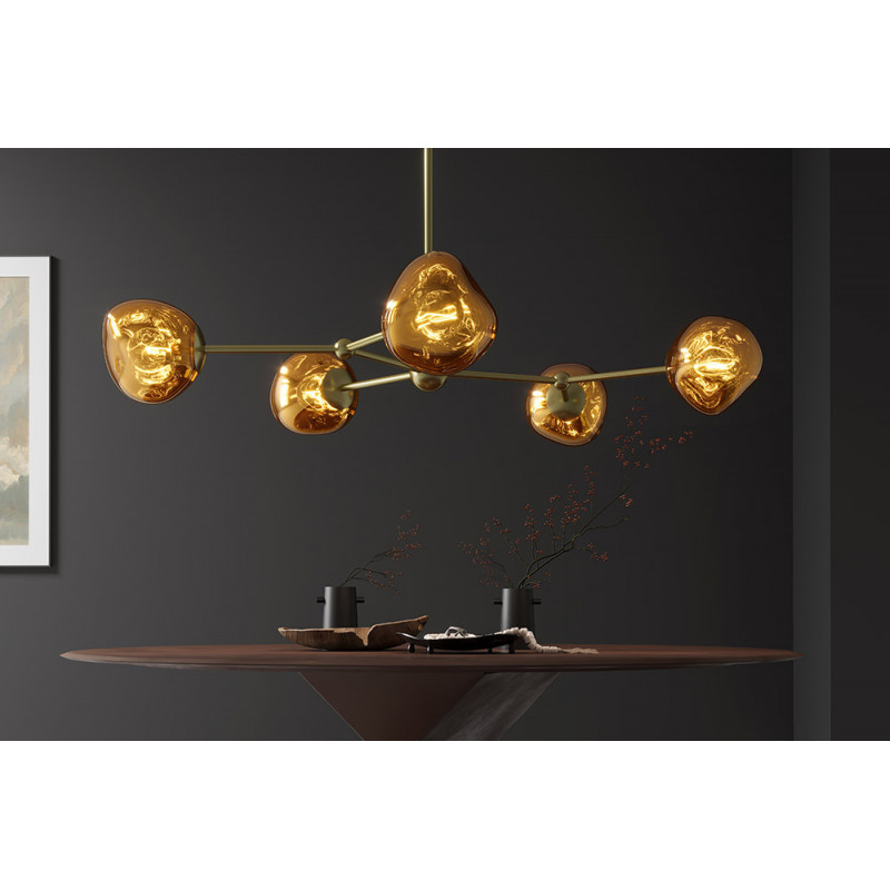 LIQUID DIAMOND design függőlámpa - arany