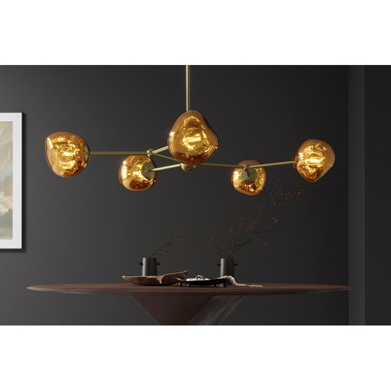 LIQUID DIAMOND design függőlámpa - arany