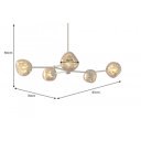 LIQUID DIAMOND design függőlámpa - arany