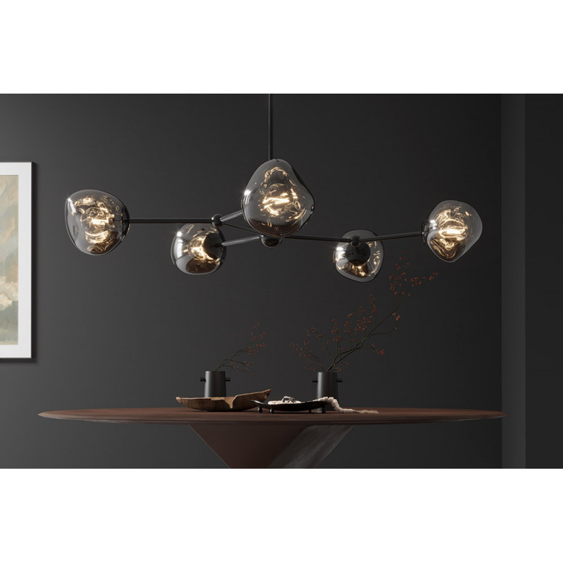 LIQUID DIAMOND design függőlámpa - ezüst