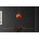 LIQUID DIAMOND design függőlámpa - 35cm - arany/ezüst/réz