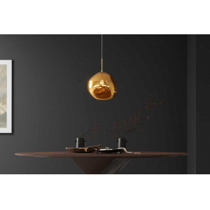 LIQUID DIAMOND design függőlámpa - 35cm - arany/ezüst/réz