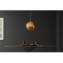 LIQUID DIAMOND design függőlámpa - 20cm - arany/ezüst/réz