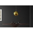 LIQUID DIAMOND design függőlámpa - 20cm - arany/ezüst/réz