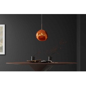 LIQUID DIAMOND design függőlámpa - 20cm - arany/ezüst/réz
