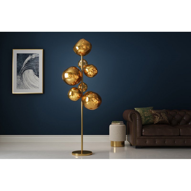 LIQUID DIAMOND design állólámpa - 170cm - arany