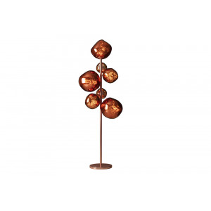 LIQUID DIAMOND design állólámpa - 170cm - réz