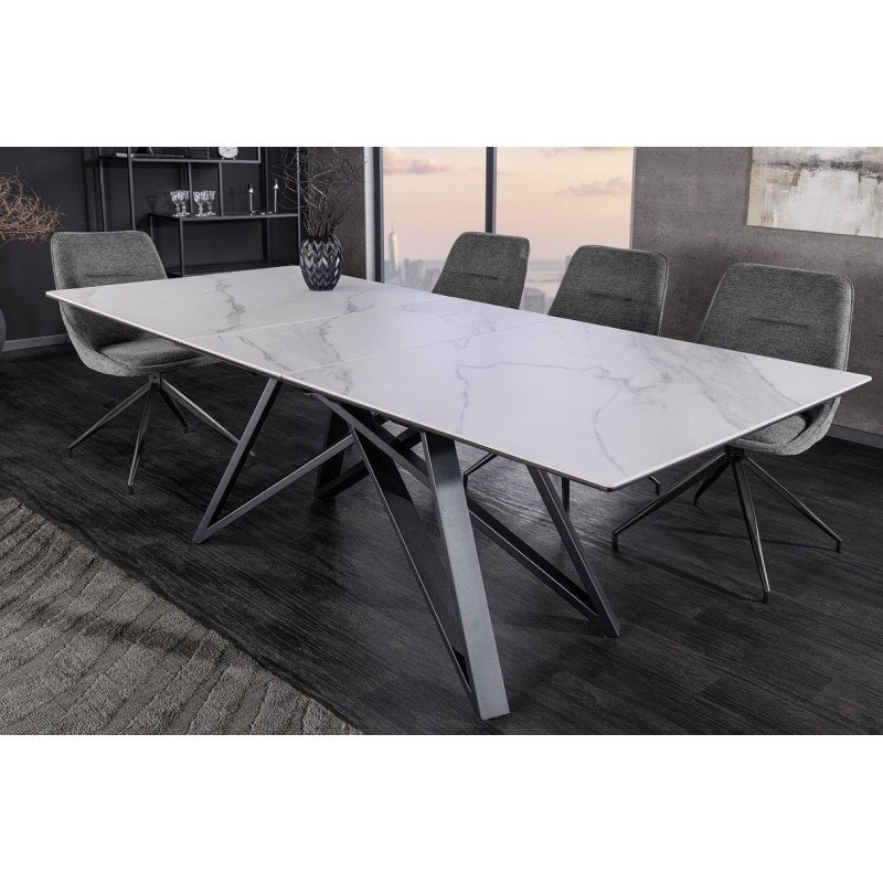 ATLAS design bővíthető étkezőasztal - márvány - 160-200cm