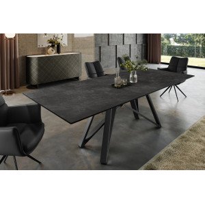 ATLAS design bővíthető étkezőasztal - grafit - 160-200cm Bővíthető étkezőasztal