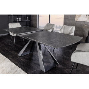CONCORD design bővíthető kerámia étkezőasztal - 180-230cm - grafit