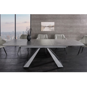 CONCORD design bővíthető kerámia étkezőasztal - 180-230cm - grafit