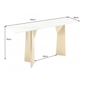 EXTRAVAGANCIA design konzolasztal - 140cm