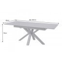 ETERNITY bővíthető kerámia étkezőasztal - 160-200cm - grafit