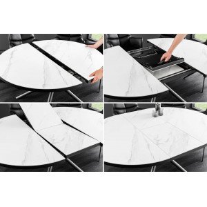 MIKADO MARBLE bővíthető kerámia étkezőasztal - 120-160cm