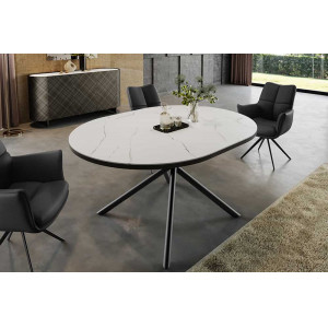 MIKADO MARBLE bővíthető kerámia étkezőasztal - 120-160cm