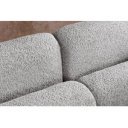 ART DECO design bouclé kanapé - 198cm - szürke
